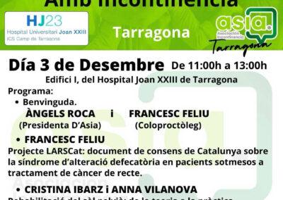 Jornada de pacientes con incontinencia. Proyecto LARS